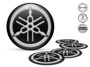 Yamaha Gewölbte Plaketten Logo Stilvolle Radsticker